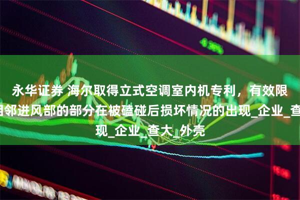 永华证券 海尔取得立式空调室内机专利，有效限制壳体相邻进风部的部分在被磕碰后损坏情况的出现_企业_查大_外壳