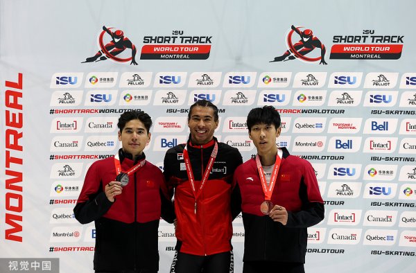 万银配资 短道速滑世巡赛男子500米：刘少昂收获银牌 孙龙摘铜